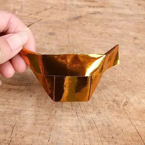 包邮金元宝纸半成品元宝纸宝烧纸锡箔金纸清明节祭祀用品一捆50个