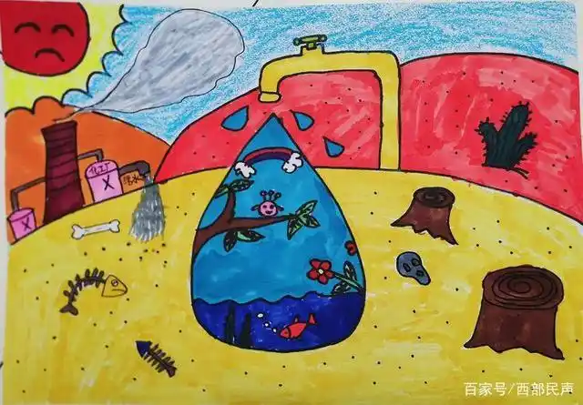 幅绘画作品中,根据创作内涵,色彩构图等评判标准,通过由市气象专家,市