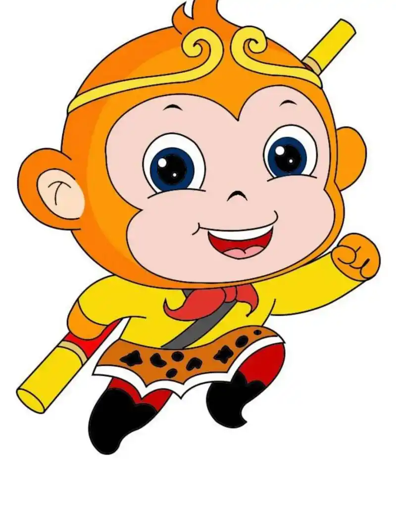 儿童画/创意画/素材/西游记师徒四人 孙悟空,猪八戒,唐僧,沙僧简笔画