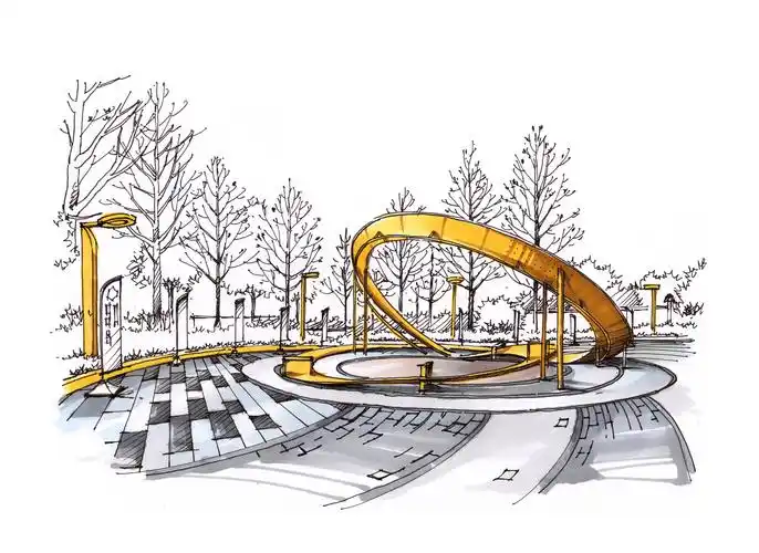 景观手绘作品昆明手绘培训一行手绘教学组