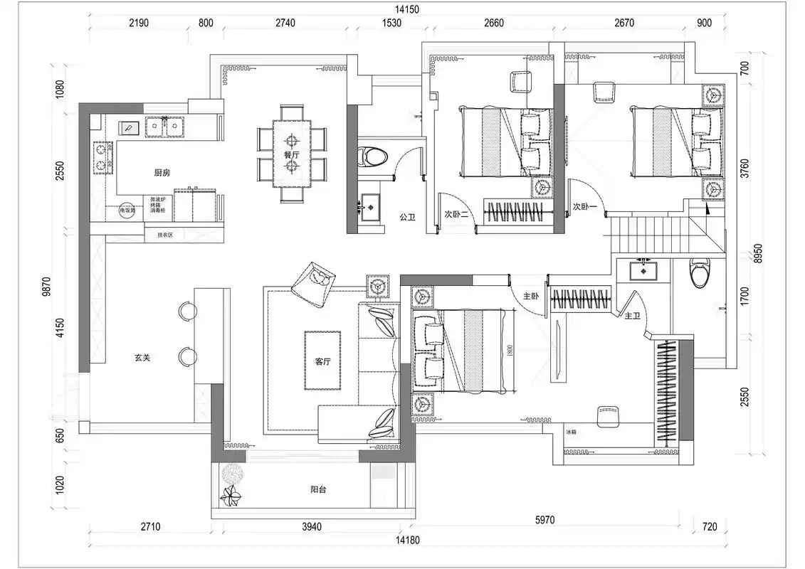 深圳装修:西荟城一期112㎡简约,舒适的设计,让生活更惬意