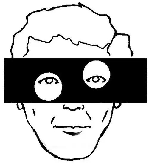 排错的眼睛:眼睛看起来排错了吗?用直尺检查一下.