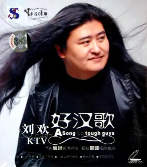 热销假发男中分长_刘欢同款明星黑色中分长直发圣诞节舞台表演男女