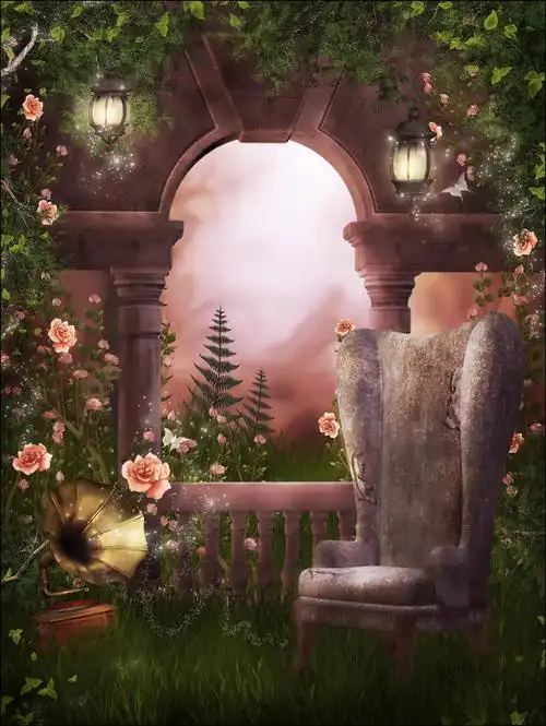 格林童话卡通摄影背景