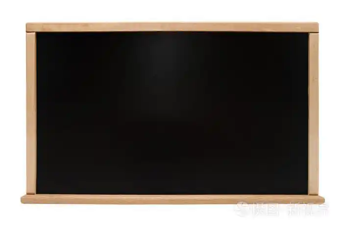 空白的黑色chalkboar