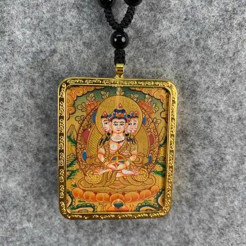 006 扎西索朗 大日如来 佛牌 未装裱