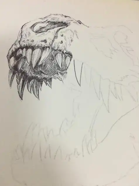 机械霸王龙简笔画机械霸王龙简笔画图片