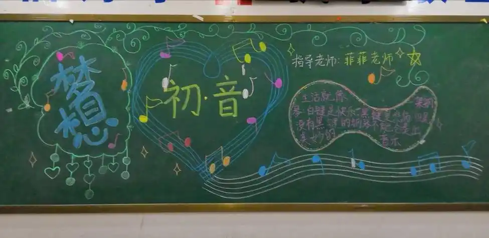 音乐黑板报音乐黑板报图片简单又漂亮