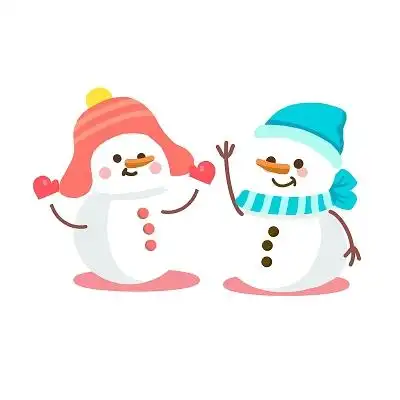 卡通雪人雪人元素png素材