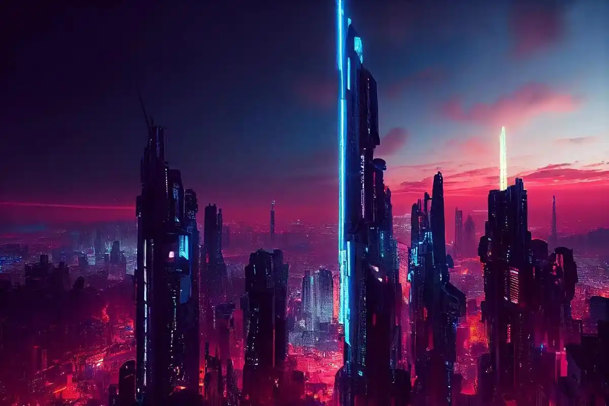 赛博朋克风格#科幻#高清壁纸无水印 #赛博朋克壁纸 #炫酷 - 兑趑