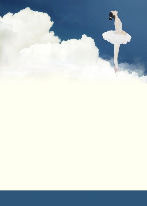 手绘舞蹈培训班海报背景模板