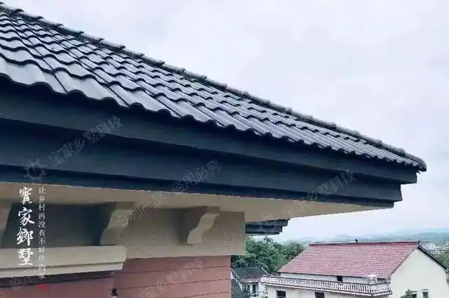 房子的整体外观是"学院派"的建筑风格,大门,大窗,大进深,大屋檐,呈现