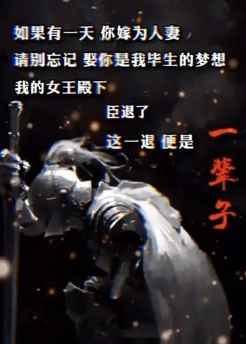 我愿意做你的骑士 可你却不属于我