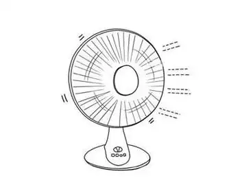 电风扇简笔画图片