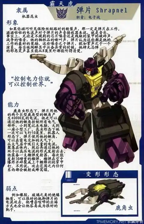 变形金刚g1霸天虎图鉴