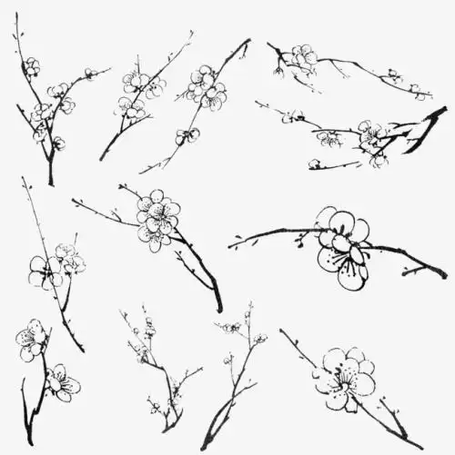 梅花写意简笔画