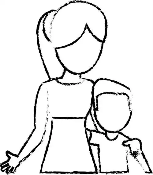 妈妈抱着儿子可爱的轮廓—正版高清下载,购买_视觉中国图片素材中心