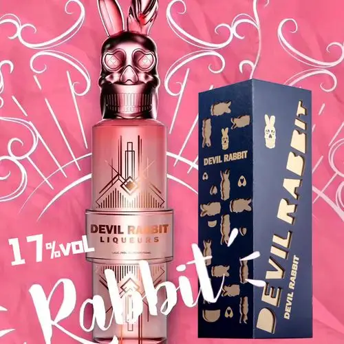 网红伏特加法国进口恶魔兔子伏特加利口酒3选1单瓶装750ml