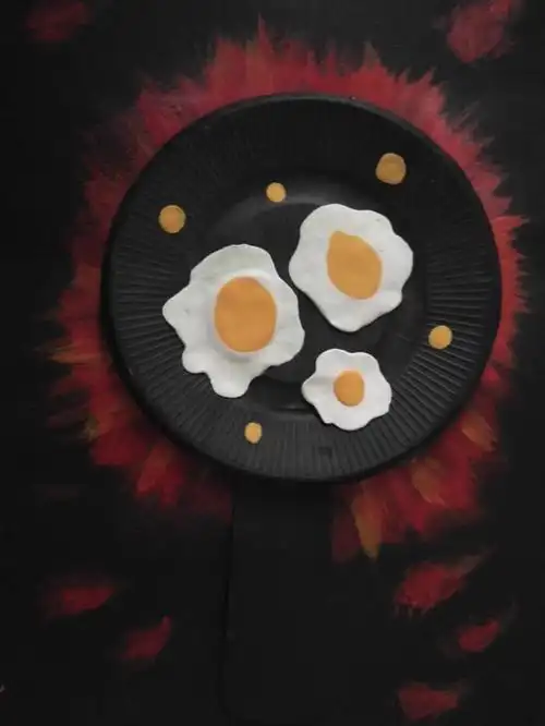 美术创意画-荷包蛋