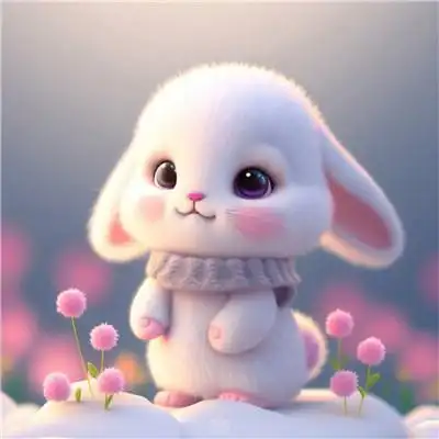 2023年兔年可爱兔子好运头像图片