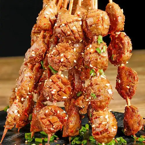 手打牛筋丸串5串烧烤食材半成品