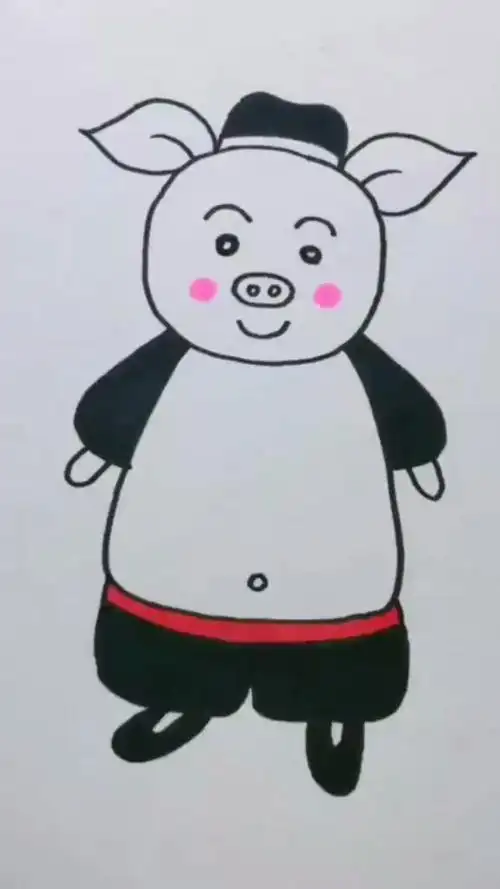 简笔画~可爱的猪八戒