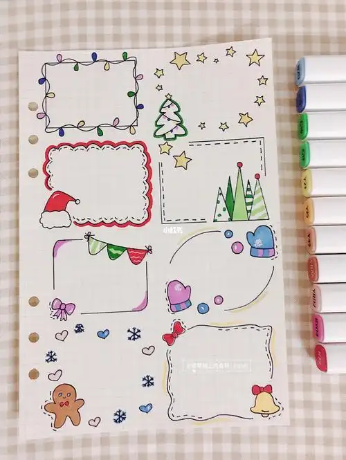 本子边框装饰简笔画