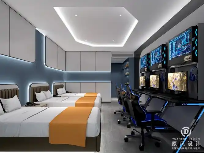 电竞酒店三人间设计效果图.jpg