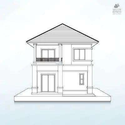 房屋立体设计图手绘