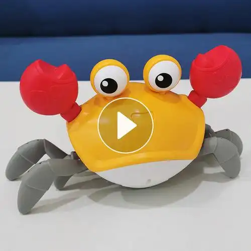 儿童玩具电动感应螃蟹会爬仿真会动抖音网红1一2岁0宝宝3男孩女孩