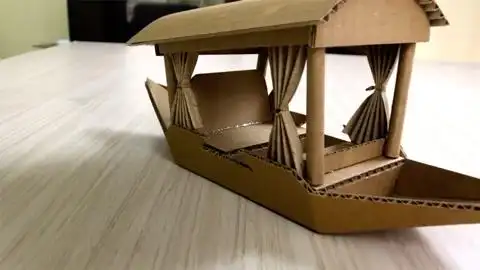 创意手工 如何用纸板给孩子建造一艘小船?