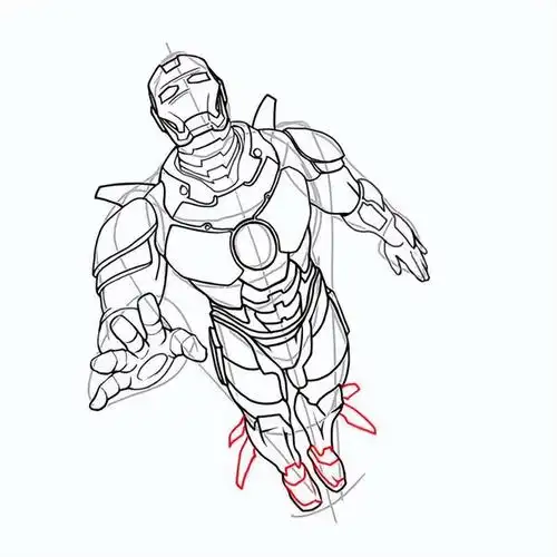 素描钢铁侠图画(22张)|漫威|托尼_网易订阅