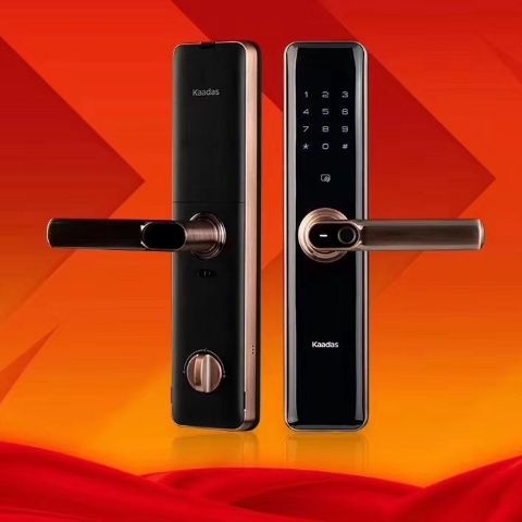 凯迪仕指纹锁s8红古铜,星空黑双色