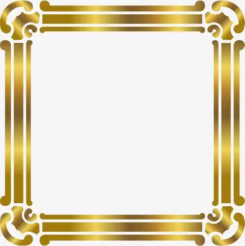 奢华金色边框