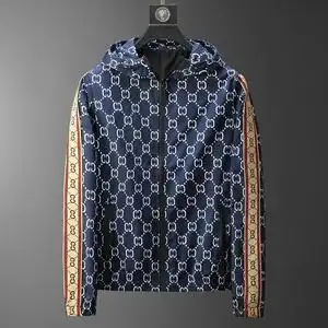 欧洲站2022秋季新款男士酷奇印花休闲连帽夹克外套大码修身青年潮