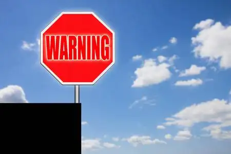 具有复制空间的危险悬崖边缘概念图像照片