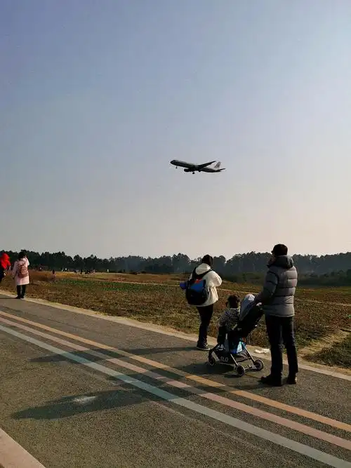 带宝宝看飞机