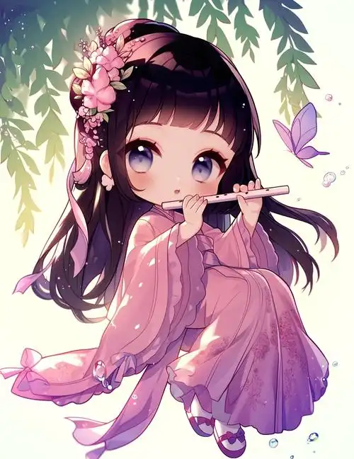 这款头像融合了粉色与紫色的神秘魅力,仿佛将你带入了一个梦幻的古装