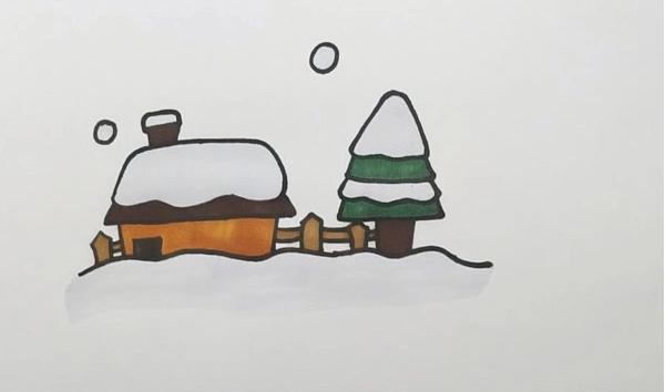 冬天简笔画怎么画冬天的简笔画步骤图解教程