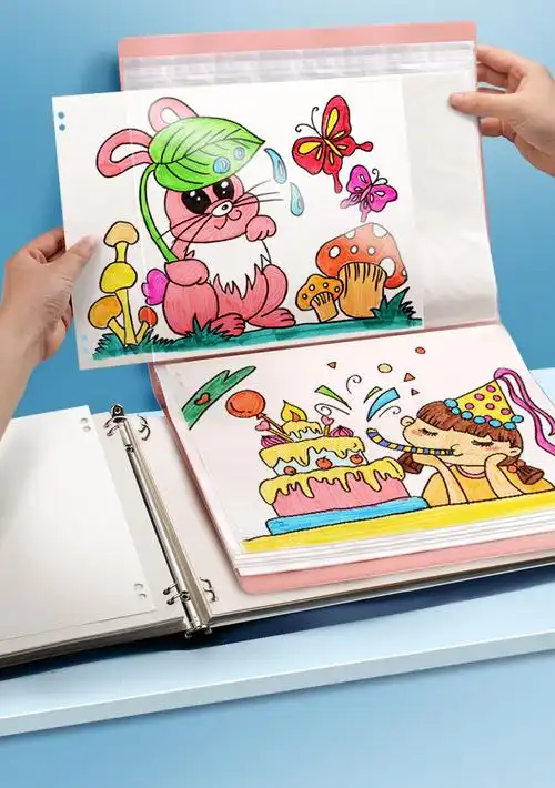 whj活页a4图画本8k空白画画本儿童小学生幼儿园一年级美术本子专用画