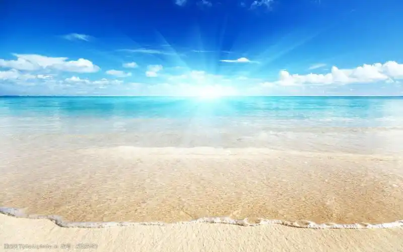 海滩风景背景图片素材1