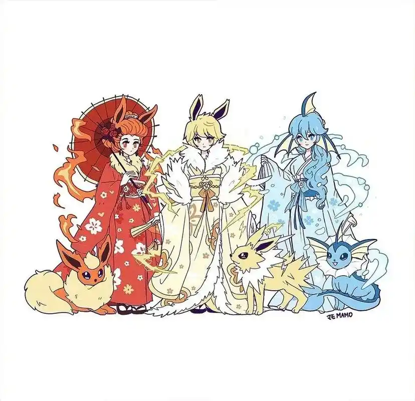 精灵宝可梦拟人.#宝可梦#拟人##二次元 - 抖音