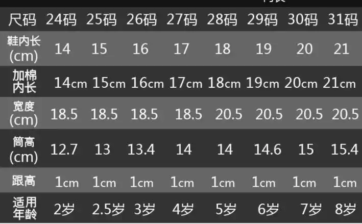 脚长14cm穿多大码鞋子