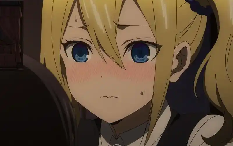 为了压着辉夜大小姐而把脸憋的通红的早坂爱