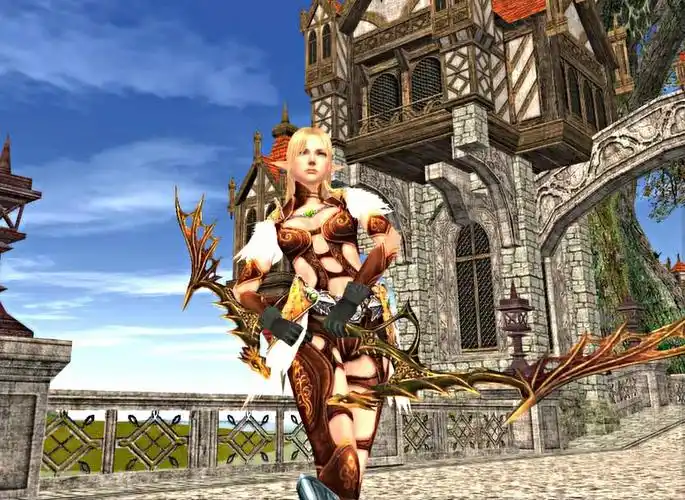 白精灵弓手mm的婀娜身姿