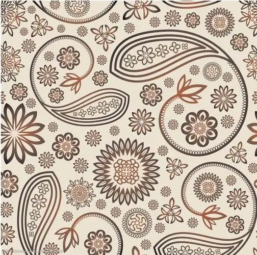 矢量循环花纹背景底纹