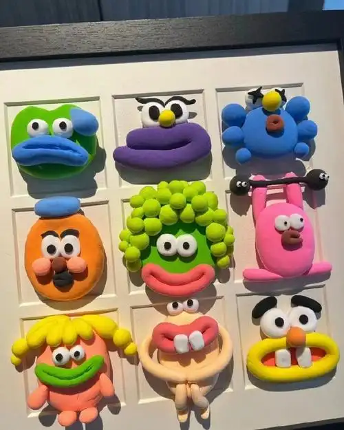 一些比较好看且简单易做的粘土手工,宝妈们可以照抄啦!#超轻粘土