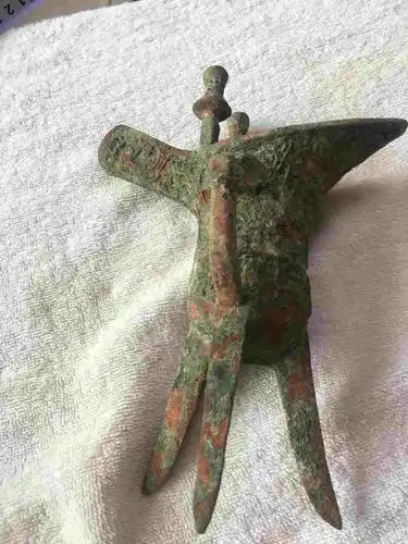 巨尊藏品精品战国时期之稀世之宝青铜爵杯赏析