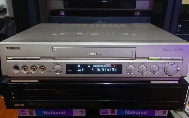toshiba 东芝a-s99 s-vhs磁带录像机放音演示