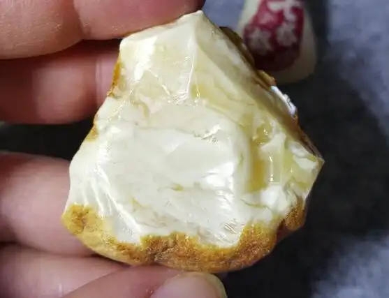 直播:一块白蜜蜡原石制作成戒指全过程,超美的